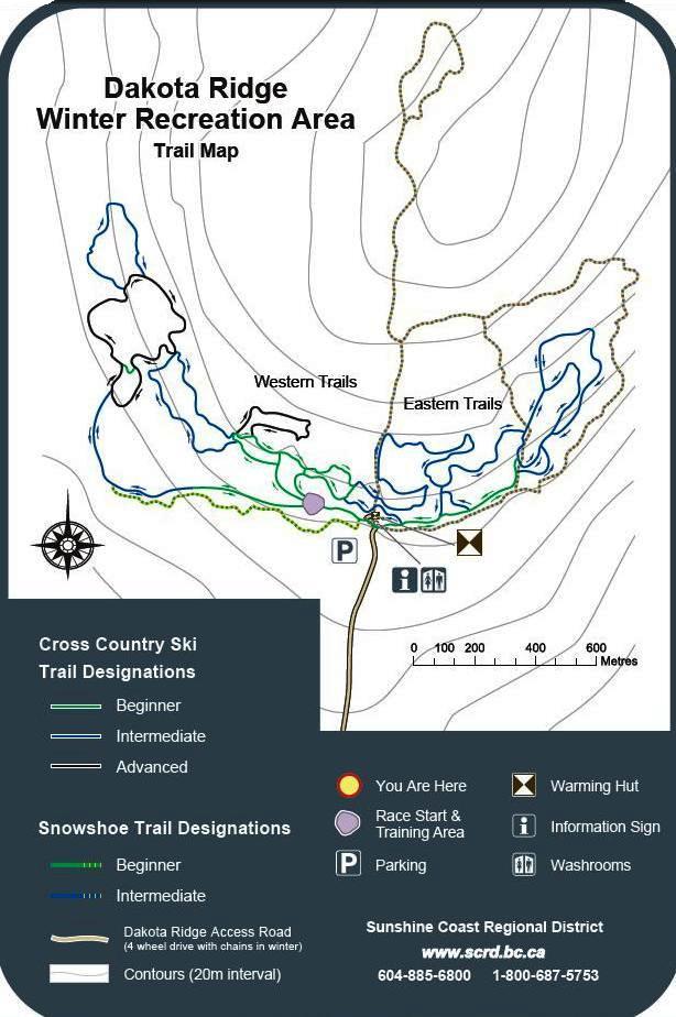 Dakota Ridge trail map