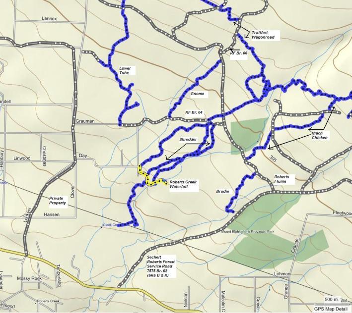 Roberts Creek Bc Map Roberts Creek Waterfall