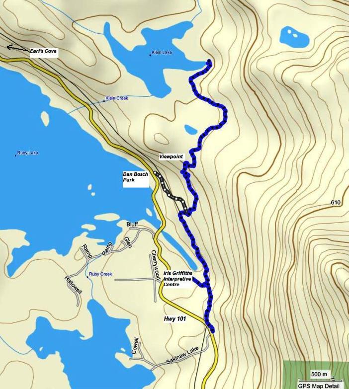 Ruby Lake Klein Lake Traerse map