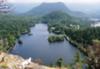 View from Pender Hill of Hotel Lake